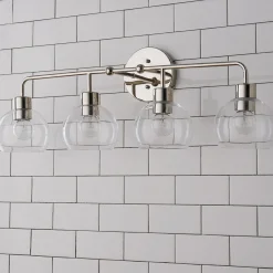 Young House Love Clear Glass Bubble Vanity Light - 4 Light