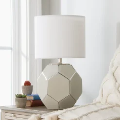Young House Love Hexagon Glass Table Lamp
