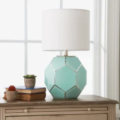 Young House Love Hexagon Glass Table Lamp