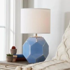 Young House Love Hexagon Glass Table Lamp