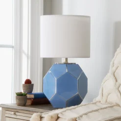 Young House Love Hexagon Glass Table Lamp