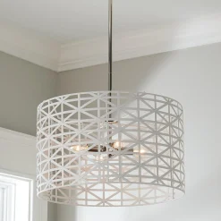 Young House Love Metal Strap Convertible Chandelier
