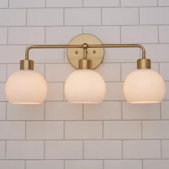 Young House Love Opal Glass Bubble Vanity Light - 3 Light