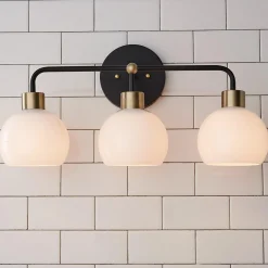Young House Love Opal Glass Bubble Vanity Light - 3 Light