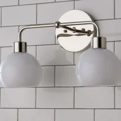 Young House Love Opal Glass Bubble Vanity Light - 2 Light
