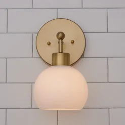 Young House Love Opal Glass Bubble Sconce