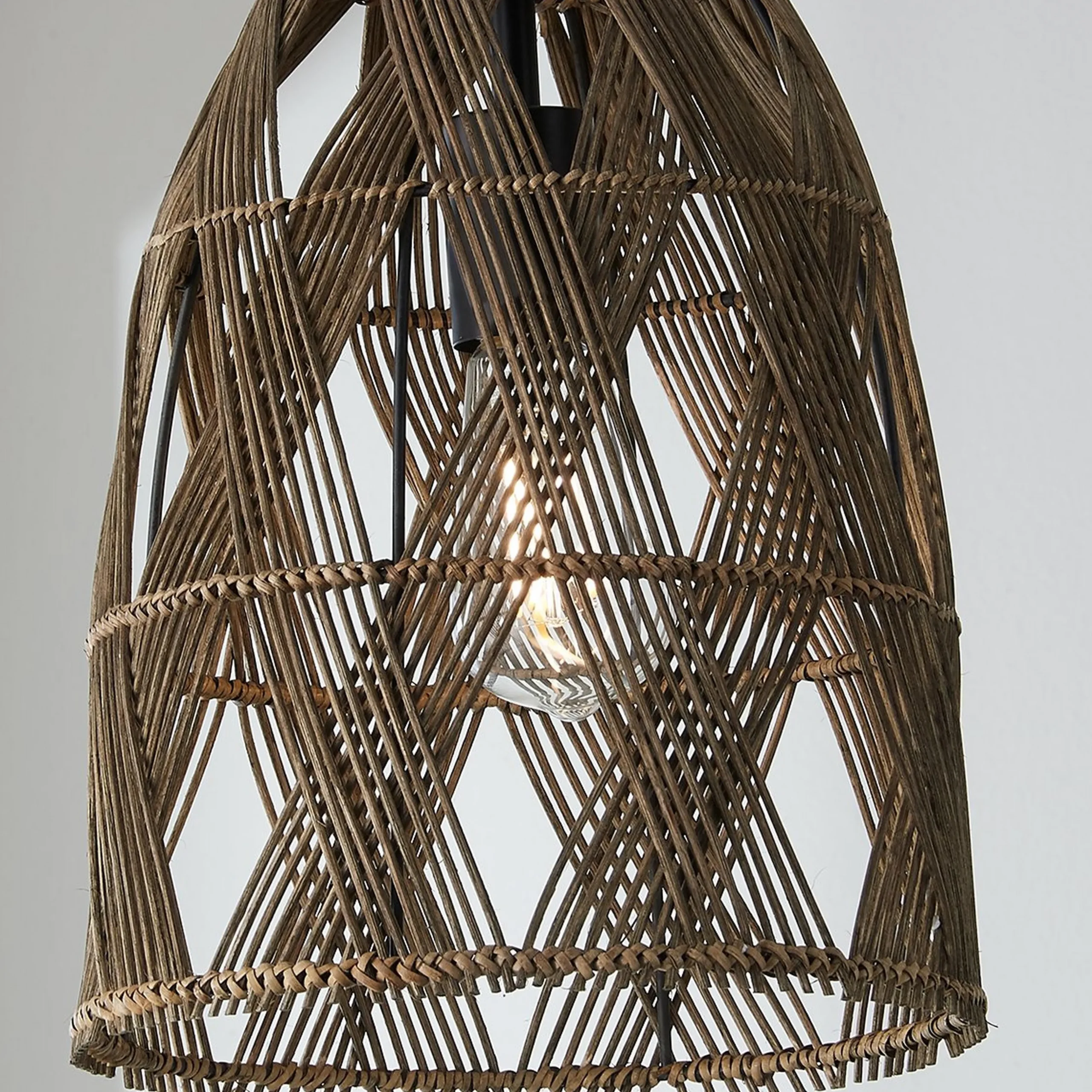 Young House Love Wicker Bell Pendant